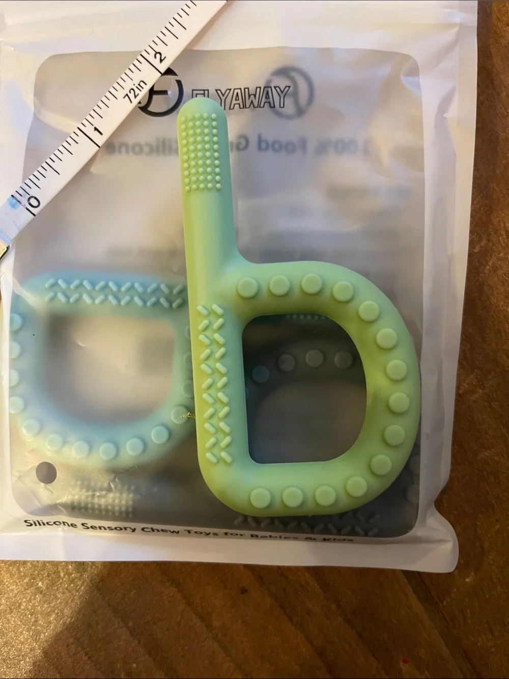 Teething Toy Food Grade Silicone Chew Toy - Teething Baby, Autism Sensory